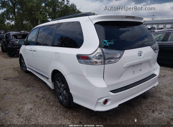 5TDXK3DC1GS712443 2016 TOYOTA SIENNA White Задня ліва чверть