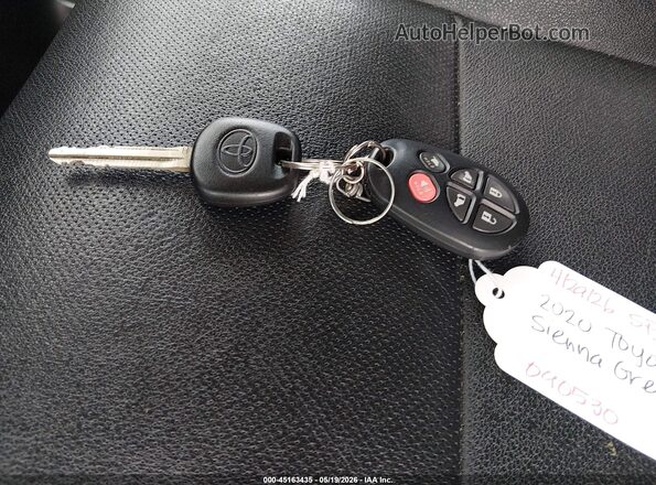 5TDXZ3DC4LS047964 2020 TOYOTA SIENNA Gray 