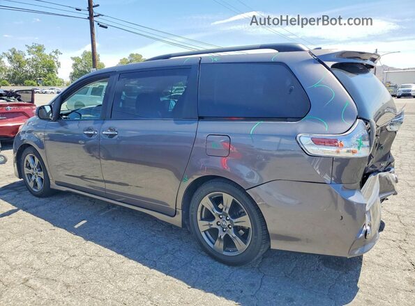 5TDXZ3DC5JS913233 2018 TOYOTA SIENNA Gray Rear left