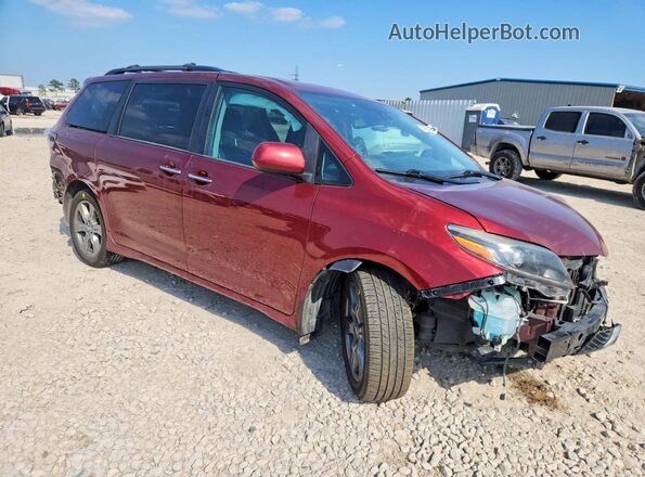 5TDXZ3DC7JS965804 2018 TOYOTA SIENNA Red Delantero derecho