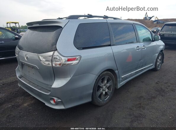 5TDXZ3DC8HS814206 2017 TOYOTA SIENNA Silver Задня права чверть