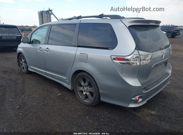 5TDXZ3DC8HS814206 2017 TOYOTA SIENNA Silver Задня ліва чверть