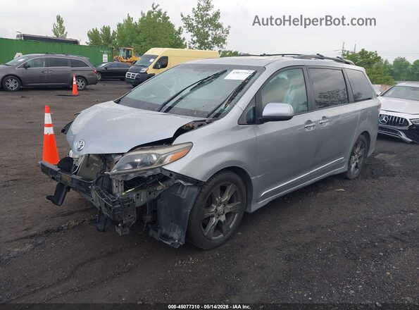 5TDXZ3DC8HS814206 2017 TOYOTA SIENNA Silver Передня ліва чверть