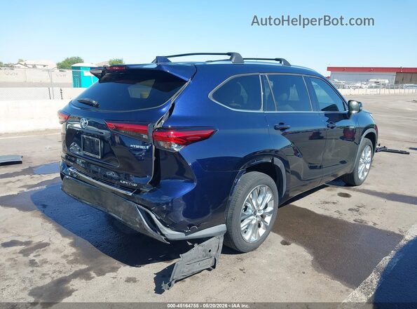 5TDYARAH2MS508529 2021 TOYOTA HIGHLANDER Синий Задняя правая четверть