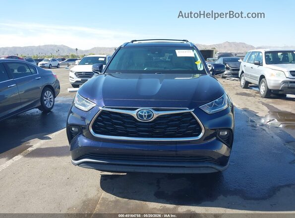 5TDYARAH2MS508529 2021 TOYOTA HIGHLANDER Синий Вид щитка приборов