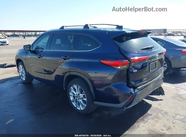 5TDYARAH2MS508529 2021 TOYOTA HIGHLANDER Синий Задняя левая четверть