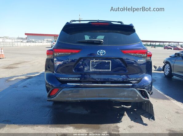 5TDYARAH2MS508529 2021 TOYOTA HIGHLANDER Синий Вид спереди