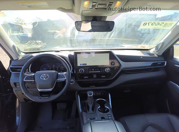 5TDYARAH2PS519034 2023 TOYOTA HIGHLANDER Black Widok zestawu wskaźników