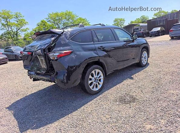 5TDYARAH2PS519034 2023 TOYOTA HIGHLANDER Black Przód prawy