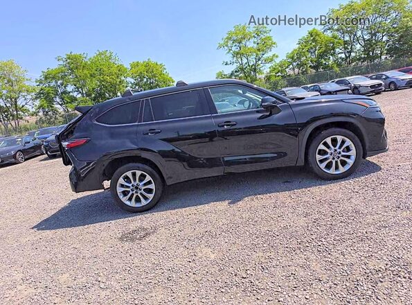 5TDYARAH2PS519034 2023 TOYOTA HIGHLANDER Black Widok wnętrza 360 stopni