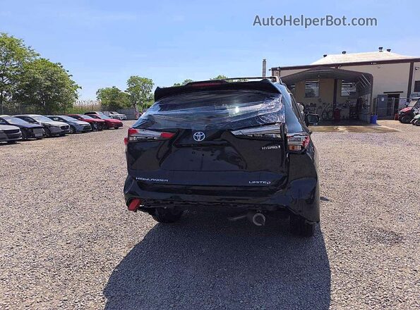 5TDYARAH2PS519034 2023 TOYOTA HIGHLANDER Black Widok z tyłu