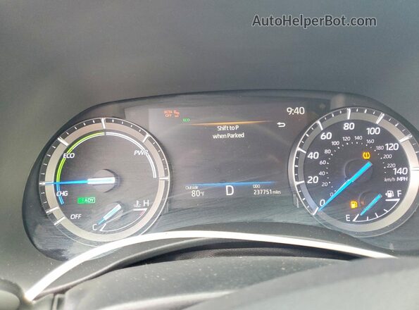 5TDYARAH9LS000590 2020 TOYOTA LIMITED Gray Instrument cluster view