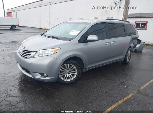 5TDYK3DC4GS739429 2016 TOYOTA SIENNA Серебряный Передняя левая четверть