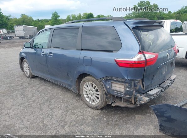 5TDYK3DC8GS738722 2016 TOYOTA SIENNA Blue Задня ліва чверть