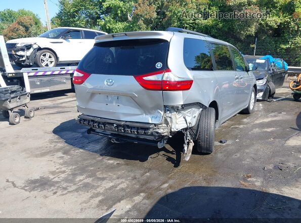 5TDYK3DC9GS698974 2016 TOYOTA LE Silver Задня права чверть