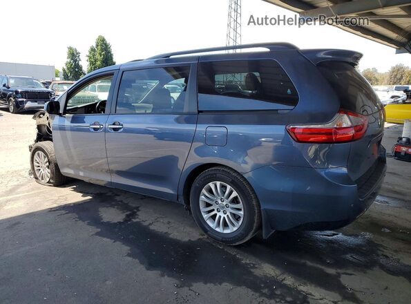 5TDYK3DCXGS762052 2016 TOYOTA SIENNA Blue Հետևի ձախ