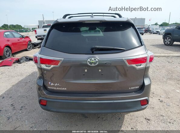 5TDYKRFH2GS140685 2016 TOYOTA HIGHLANDER Gray 