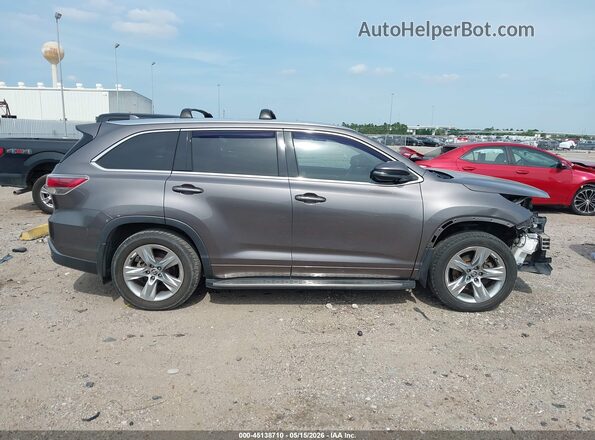 5TDYKRFH2GS140685 2016 TOYOTA HIGHLANDER Gray Панорамний вид салону 360°