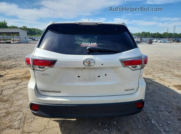 5TDYKRFH8GS166577 2016 TOYOTA HIGHLANDER White 