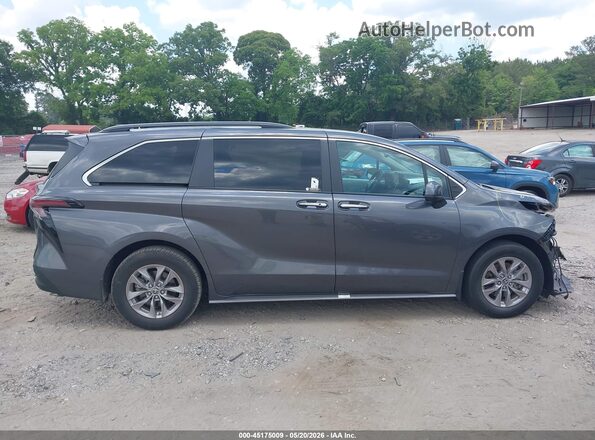 5TDYRKEC3SS225648 2025 TOYOTA SIENNA Gray Widok wnętrza z tyłu