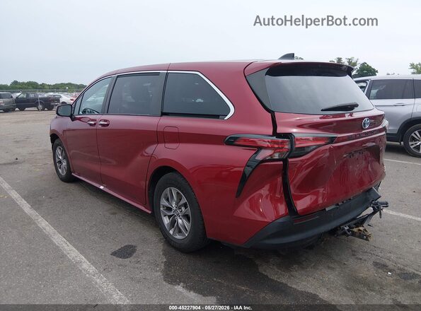 5TDYRKEC4MS019726 2021 TOYOTA SIENNA Red Tył lewy