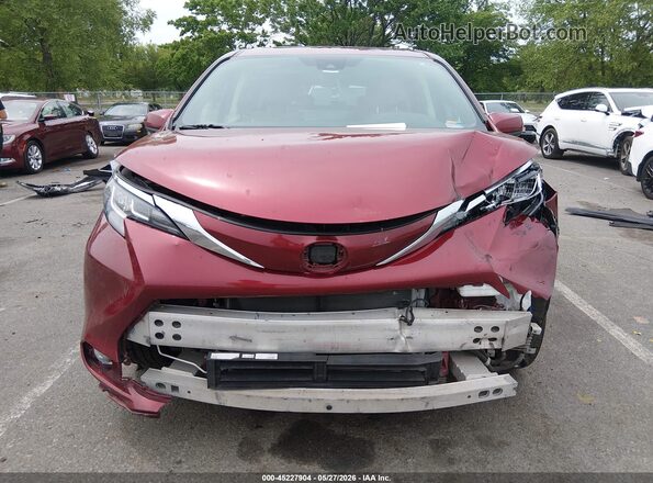 5TDYRKEC4MS019726 2021 TOYOTA SIENNA Red Widok z przodu