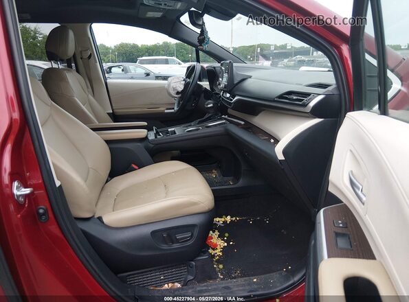 5TDYRKEC4MS019726 2021 TOYOTA SIENNA Red Widok wnętrza z przodu