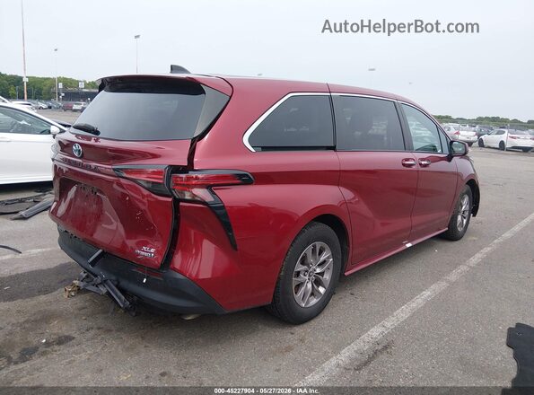 5TDYRKEC4MS019726 2021 TOYOTA SIENNA Red Tył prawy