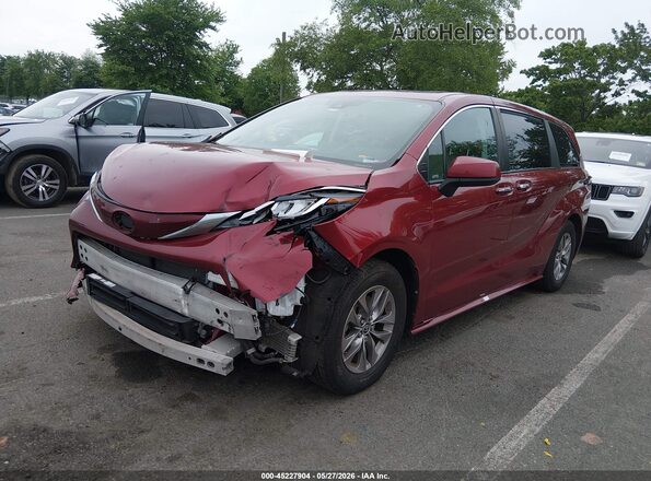 5TDYRKEC4MS019726 2021 TOYOTA SIENNA Red Przód lewy