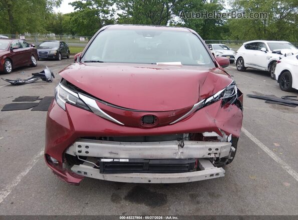 5TDYRKEC4MS019726 2021 TOYOTA SIENNA Red Widok zestawu wskaźników