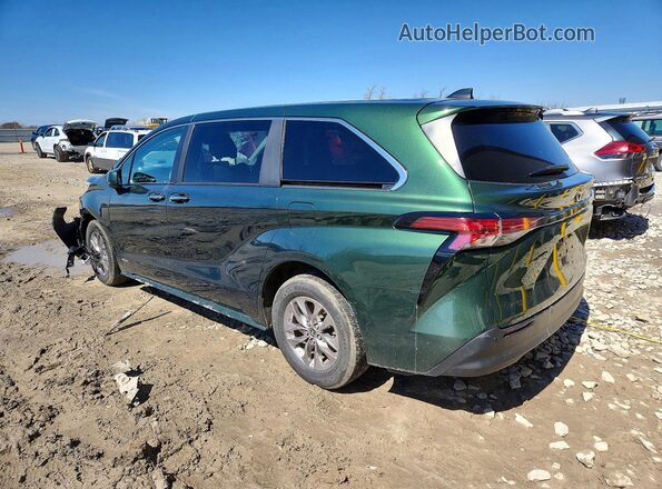 5TDYRKEC5MS016981 2021 TOYOTA SIENNA Зеленый Задняя левая четверть