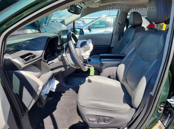 5TDYRKEC5MS016981 2021 TOYOTA SIENNA Зеленый Вид салона спереди