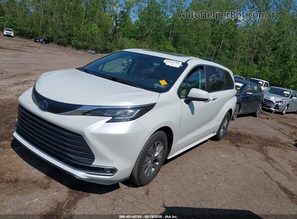 5TDYRKEC8PS146810 2023 TOYOTA SIENNA White Առջևի ձախ երեք քառորդ տեսարան