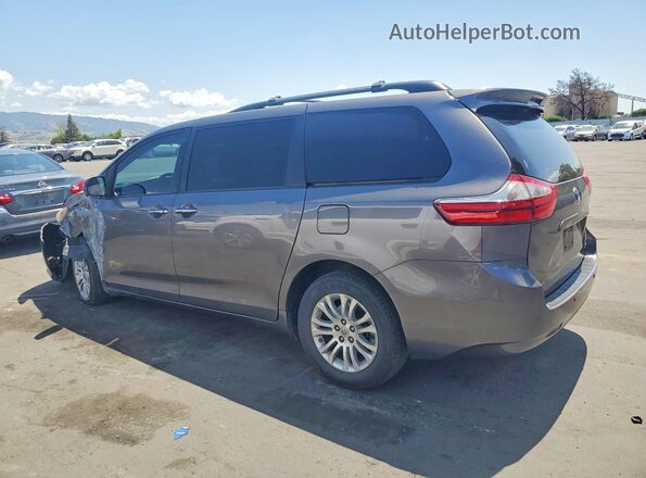 5TDYZ3DC0HS896291 2017 TOYOTA SIENNA Gray Trasero izquierdo