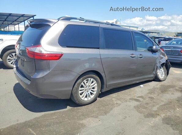 5TDYZ3DC0HS896291 2017 TOYOTA SIENNA Gray Trasero derecho