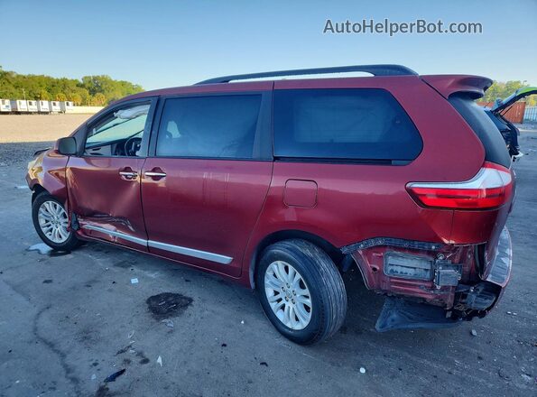 5TDYZ3DC2HS822970 2017 TOYOTA SIENNA Burgundy Trasero izquierdo