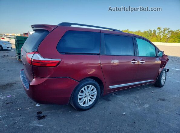 5TDYZ3DC2HS822970 2017 TOYOTA SIENNA Burgundy Trasero derecho