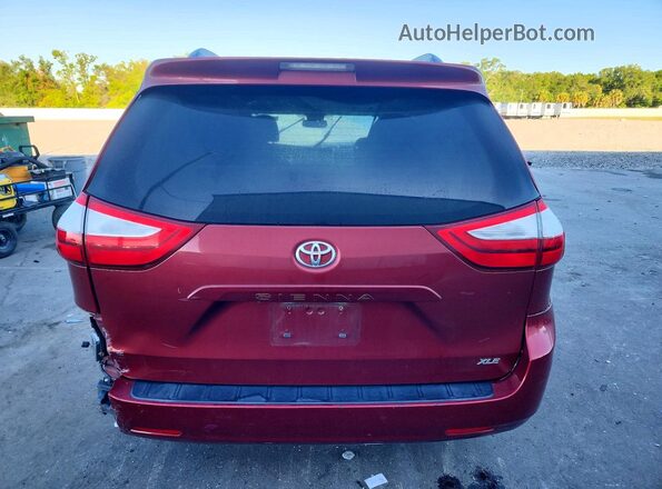 5TDYZ3DC2HS822970 2017 TOYOTA SIENNA Burgundy Vista trasera
