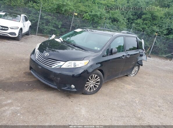 5TDYZ3DC3HS835646 2017 TOYOTA SIENNA Black Передня ліва чверть