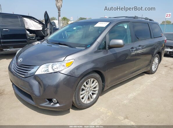 5TDYZ3DC5HS803345 2017 TOYOTA LE Gray Передня ліва чверть
