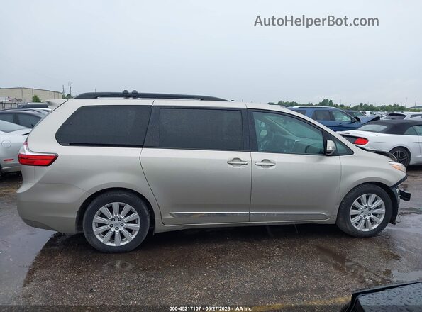 5TDYZ3DC6HS770145 2017 TOYOTA SIENNA Tan უკანა სალონის ხედი