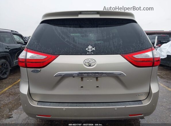 5TDYZ3DC6HS770145 2017 TOYOTA SIENNA Tan 