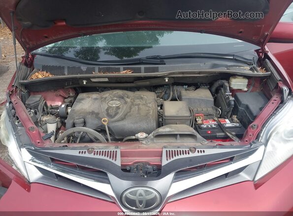 5TDYZ3DC6KS976525 2019 TOYOTA LE Red Հետևի տեսք