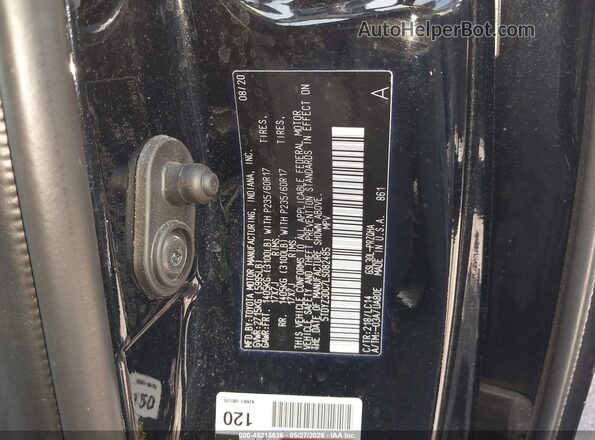 5TDYZ3DC7LS082485 2020 TOYOTA SIENNA Black Widok komory silnika
