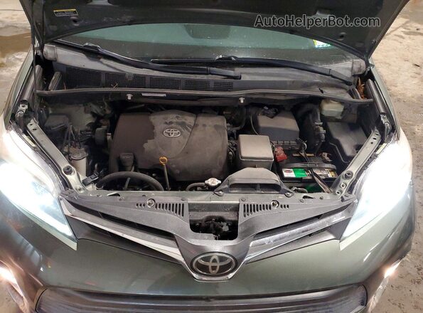 5TDYZ3DC9JS924515 2018 TOYOTA SIENNA Green Вид підкапотного простору