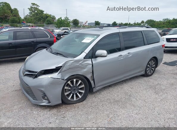 5TDYZ3DCXJS957944 2018 TOYOTA SIENNA Gray Przód lewy