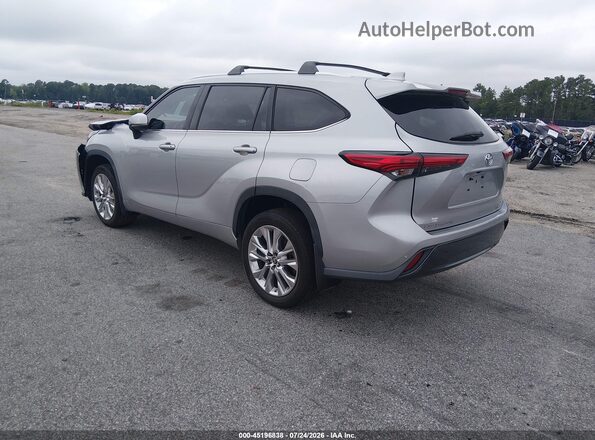 5TDYZRAH2LS022293 2020 TOYOTA HIGHLANDER Silver Trasero izquierdo