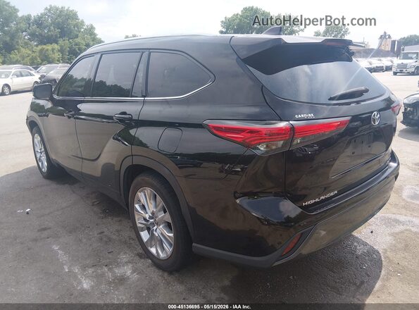 5TDYZRAH7MS062533 2021 TOYOTA HIGHLANDER Black Հետևի ձախ