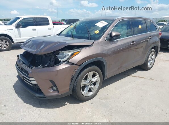 5TDYZRFH3HS225631 2017 TOYOTA HIGHLANDER Brown Передня ліва чверть