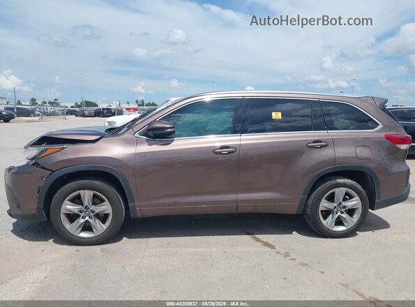 5TDYZRFH3HS225631 2017 TOYOTA HIGHLANDER Brown Панорамний вид салону 360°